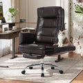 Big and Tall Ergonomic Office Chair with Foot Rest, Brown B142228