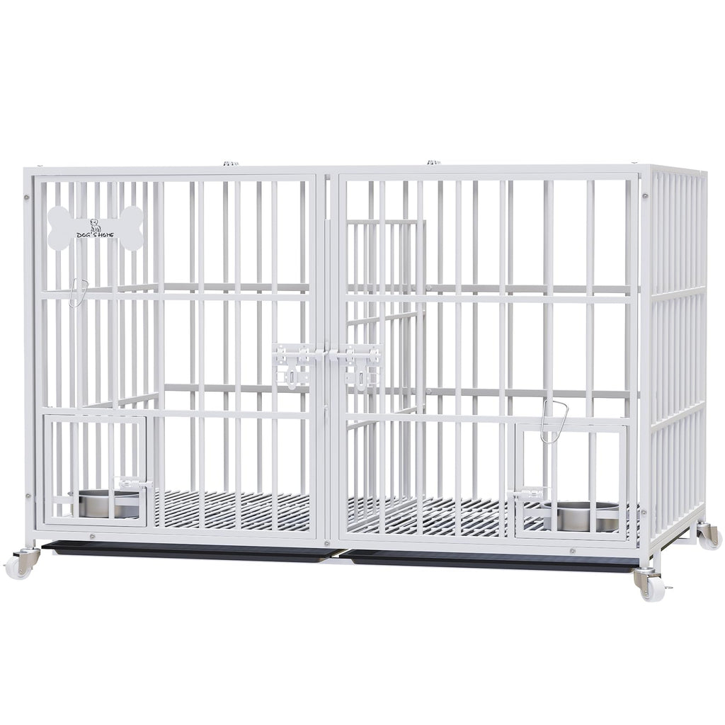 42" Heavy Duty Metal Dog Crate with Divider T7167