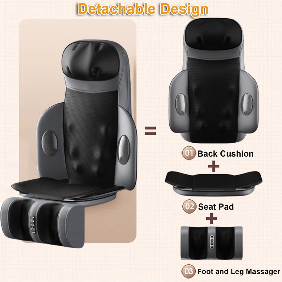 Shiatsu Back Massager with Heat H45743