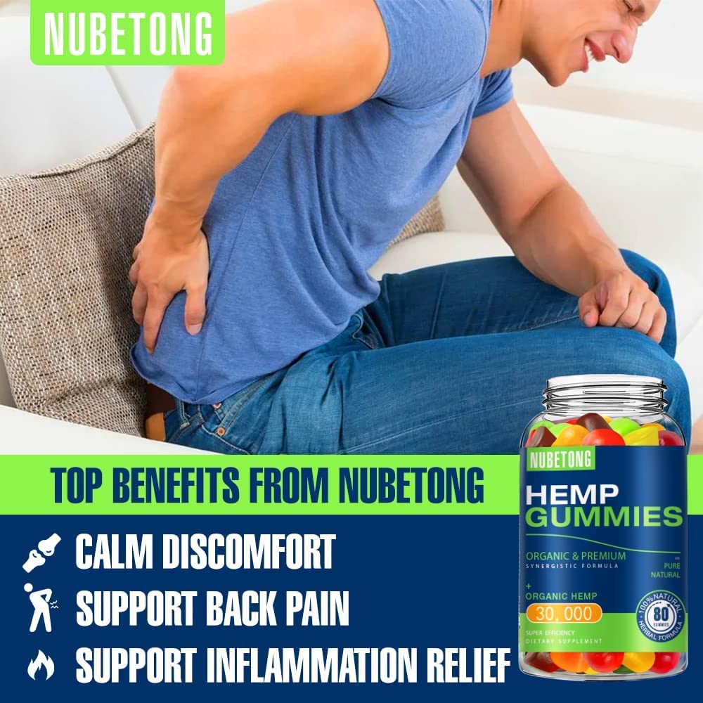 Organic Hemp Gummies Supplement 2 Packs F8860