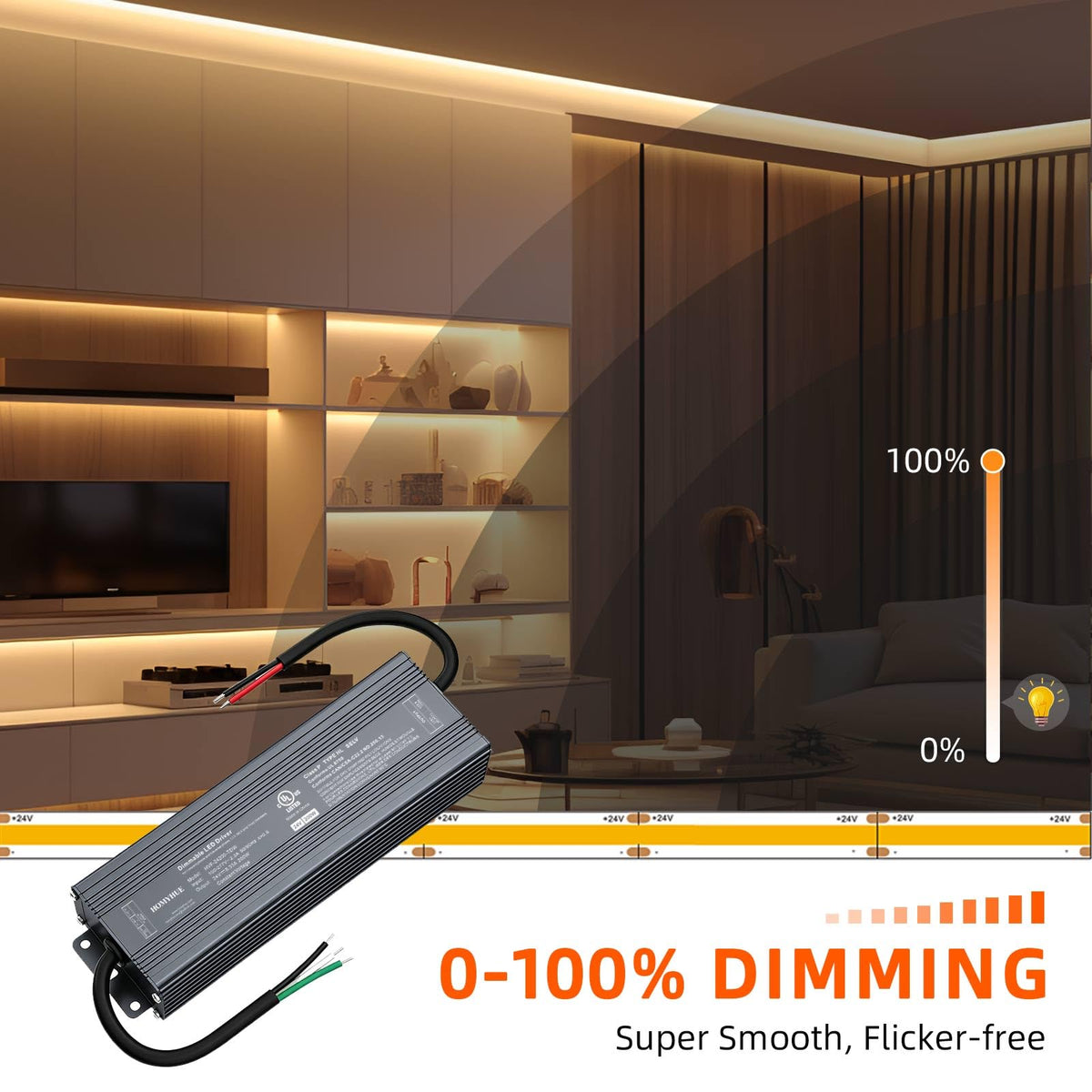 200W Triac Dimmable LED Driver Power Supply Z594