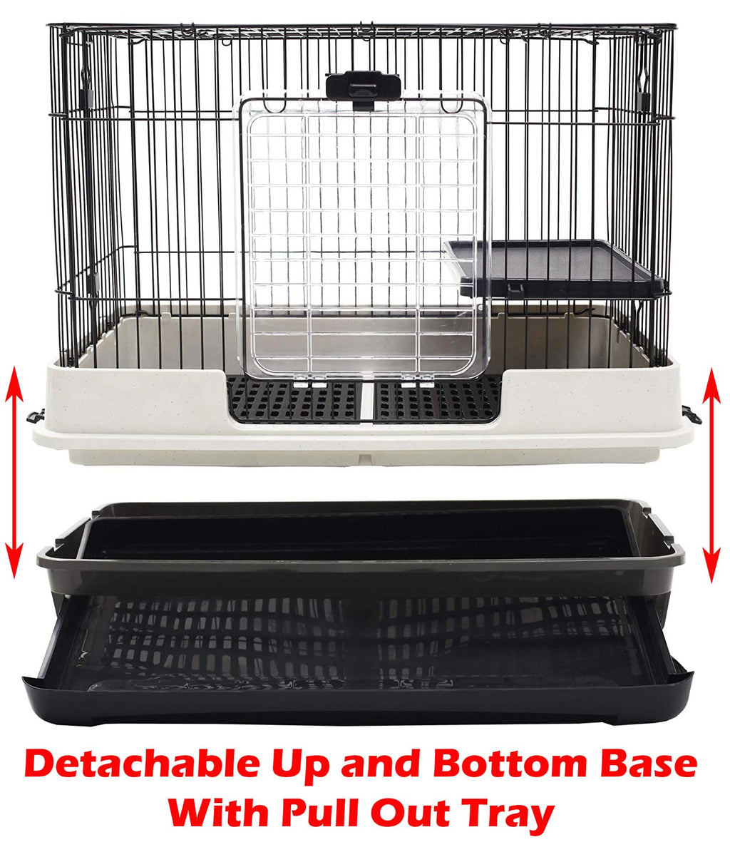 2-Level Rabbit Hutch Guinea Pigs Cage J50626