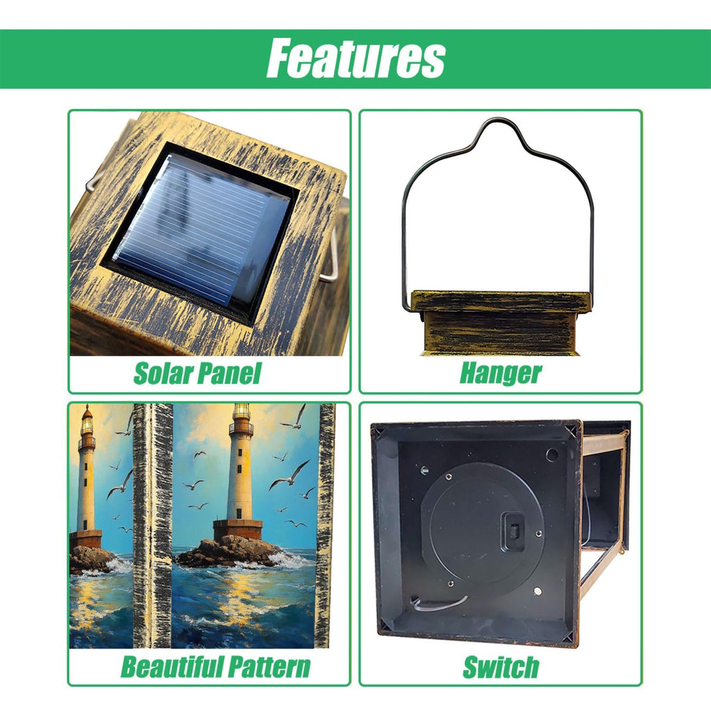 Waterproof Solar Powered Hanging Lantern S799809