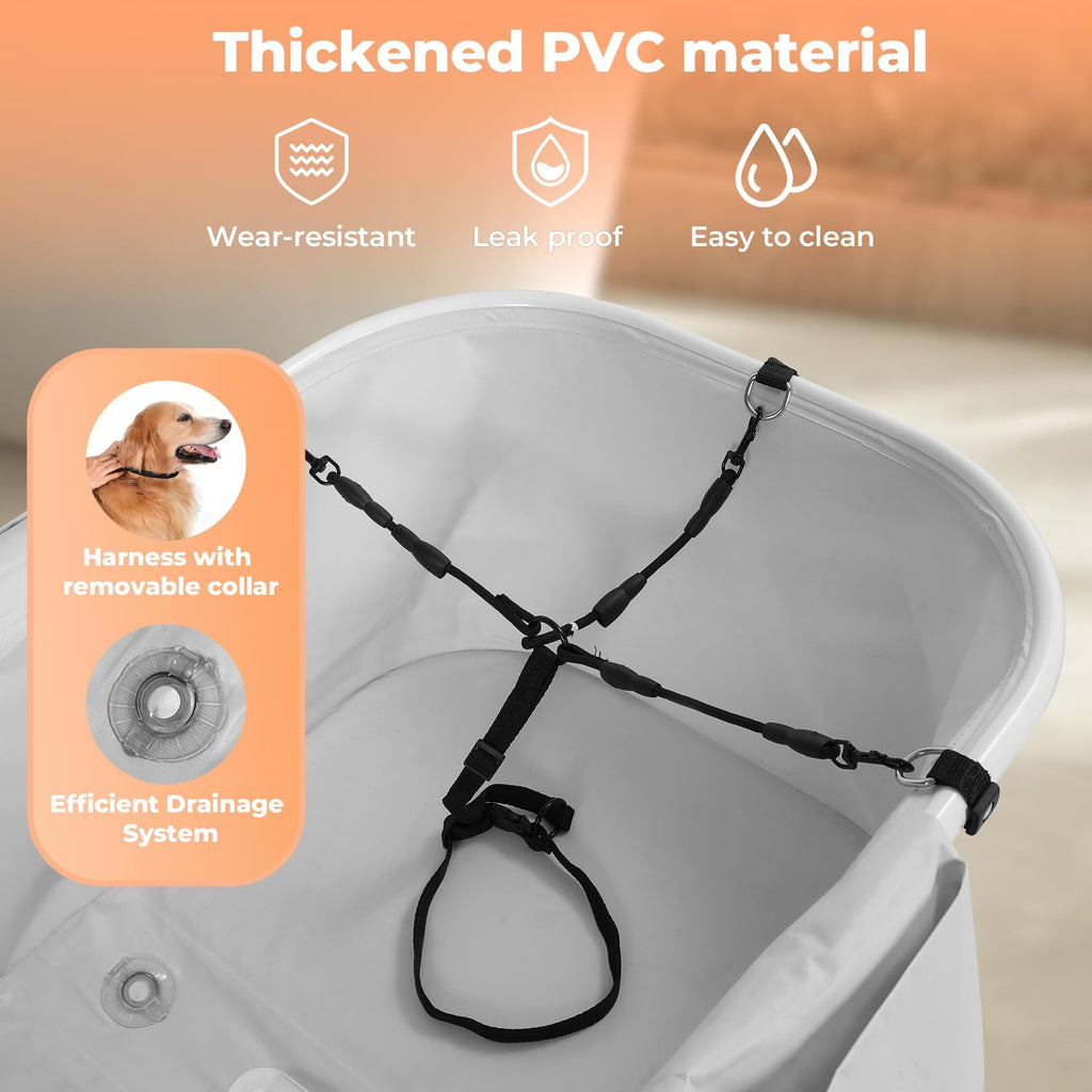 Portable 5 Height Adjustable Dog Bathtub I876