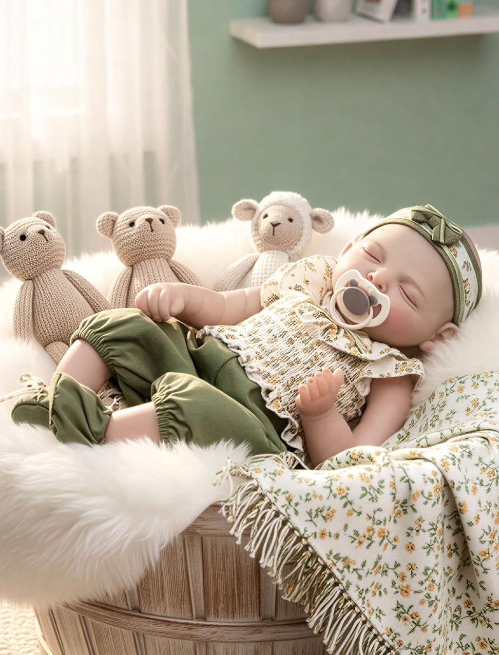 Realistic 20 Inch Baby Doll with Accessories O7560