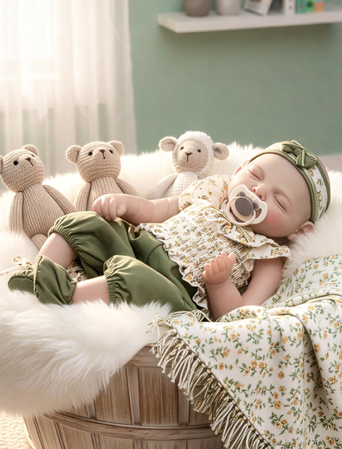 Realistic 20 Inch Baby Doll with Accessories O7560