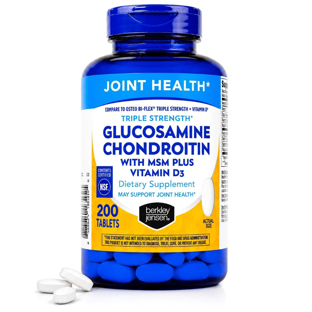 Glucosamine Chondroitin MSM D3 Joint Supplement Tablets 200 Count R89368