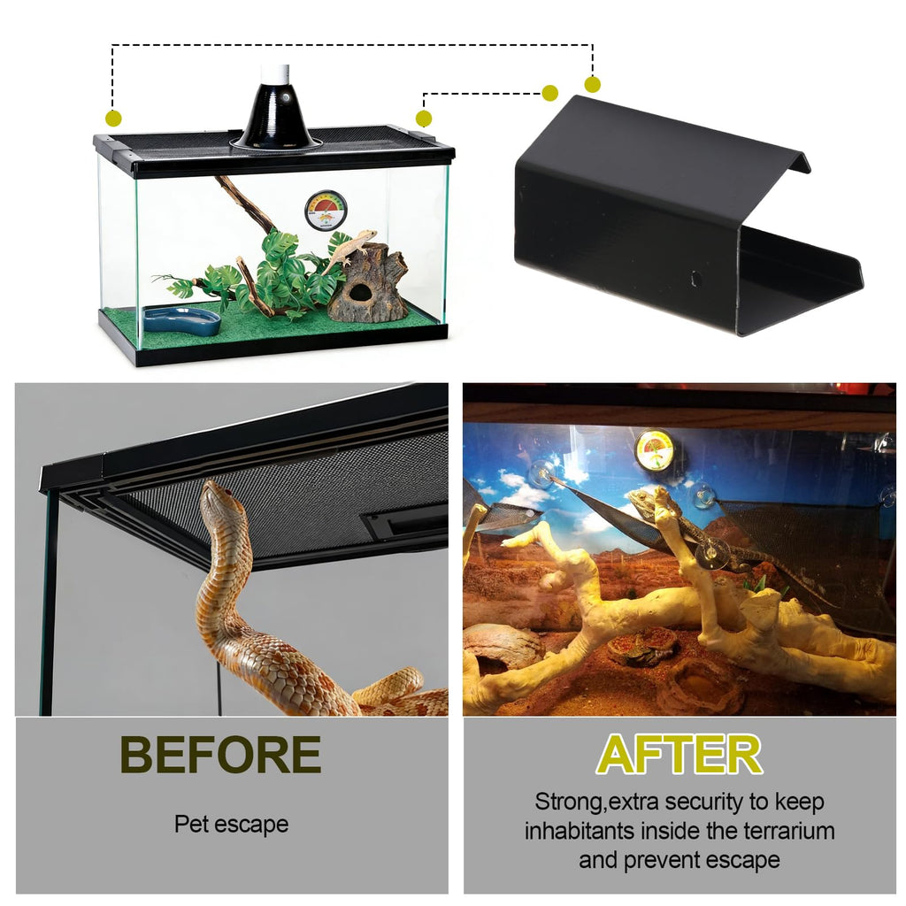 Heavy Duty Screen Clips for Reptile Terrarium Covers P99581