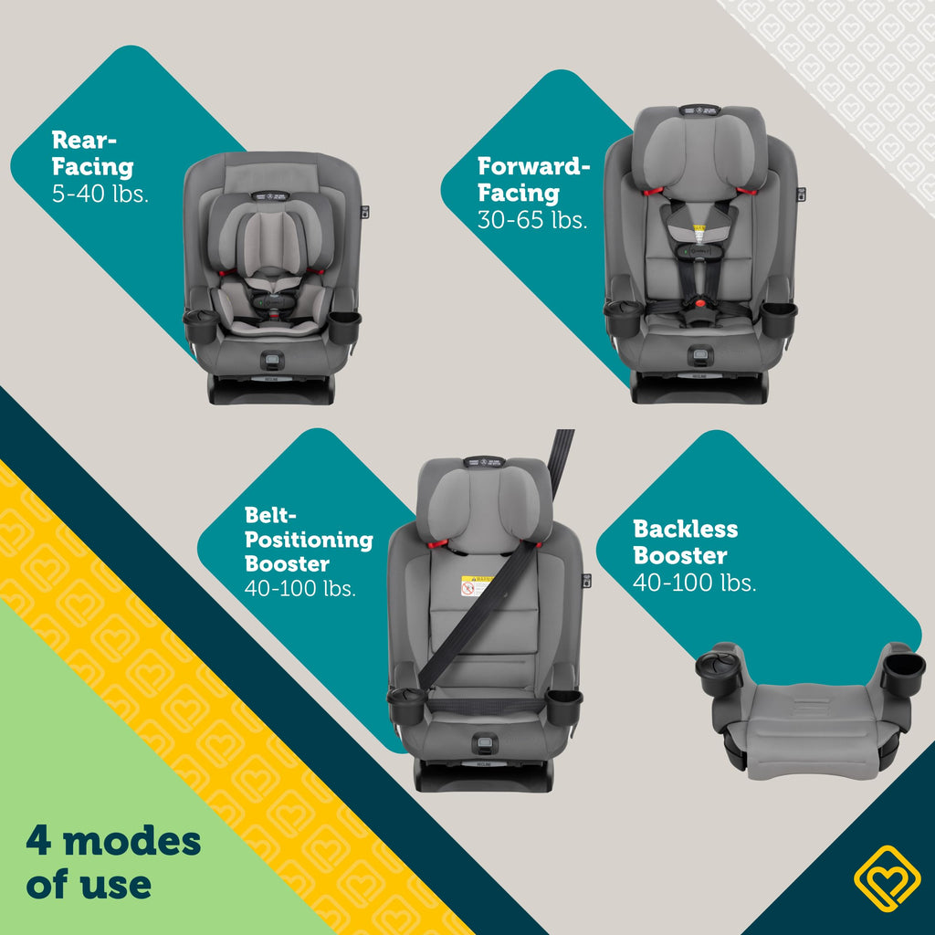 4-in-1 Convertible Car Seat, 5-100 lbs U1633