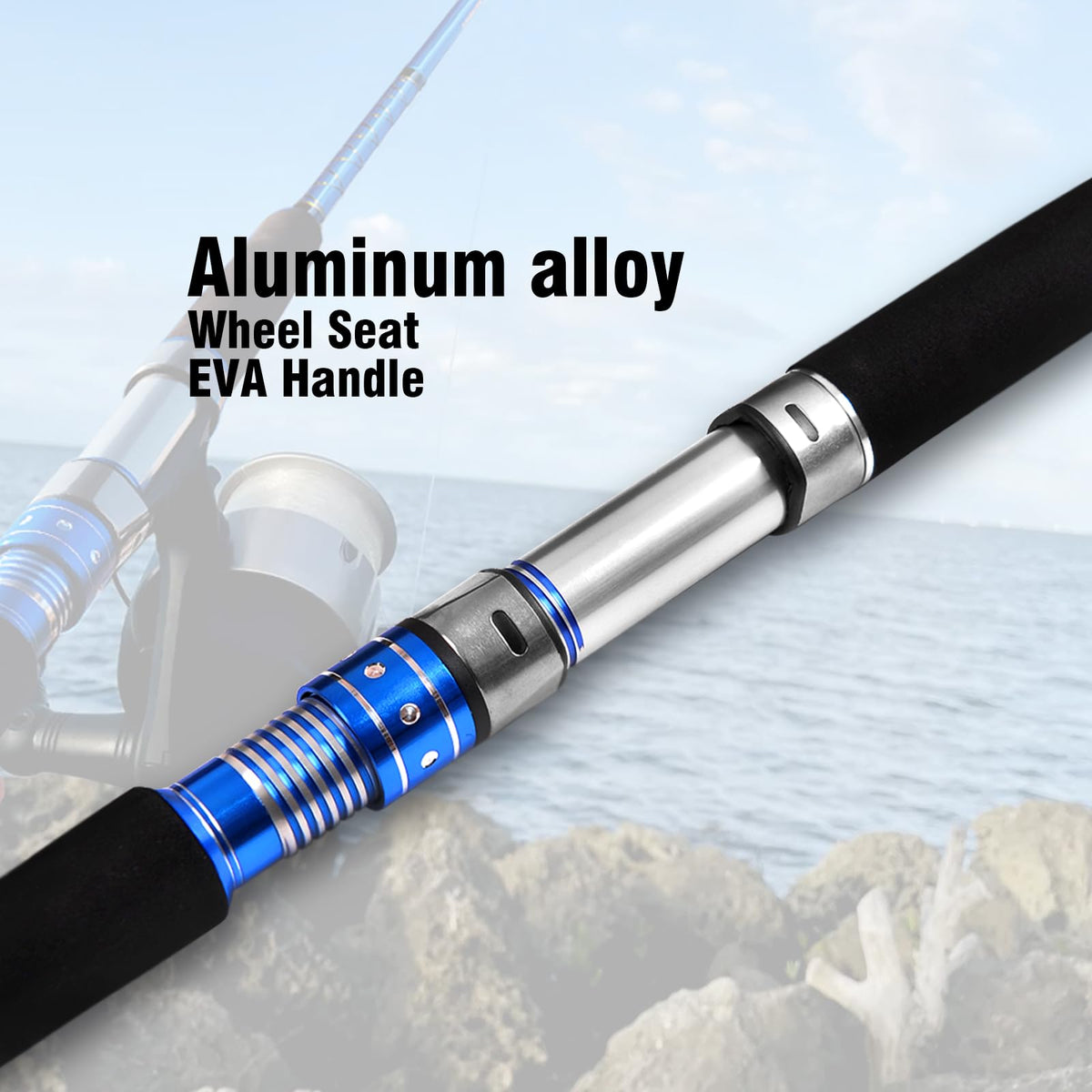 2-Piece Saltwater Spinning Fishing Rod S325