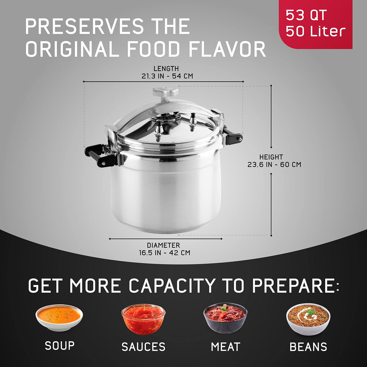 53-Quart Aluminum Pressure Cooker R938578