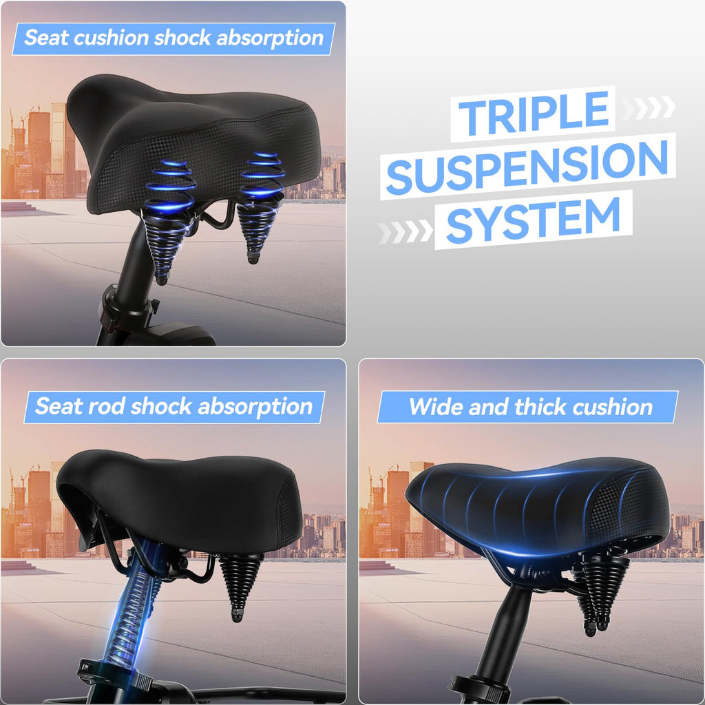 20'' Folding Electric Trike 750W 3-Wheel Bike with Removable Battery O17186
