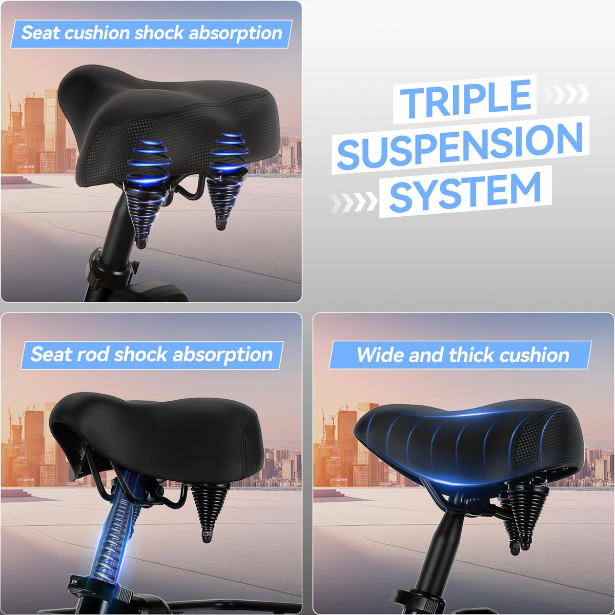 20'' Folding Electric Trike 750W 3-Wheel Bike with Removable Battery O17186