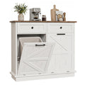 10 Gallon Double Tilt Out Trash Can Cabinet D147