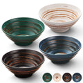 Multicolor Ceramic Ramen Bowl Set of 4 W266353