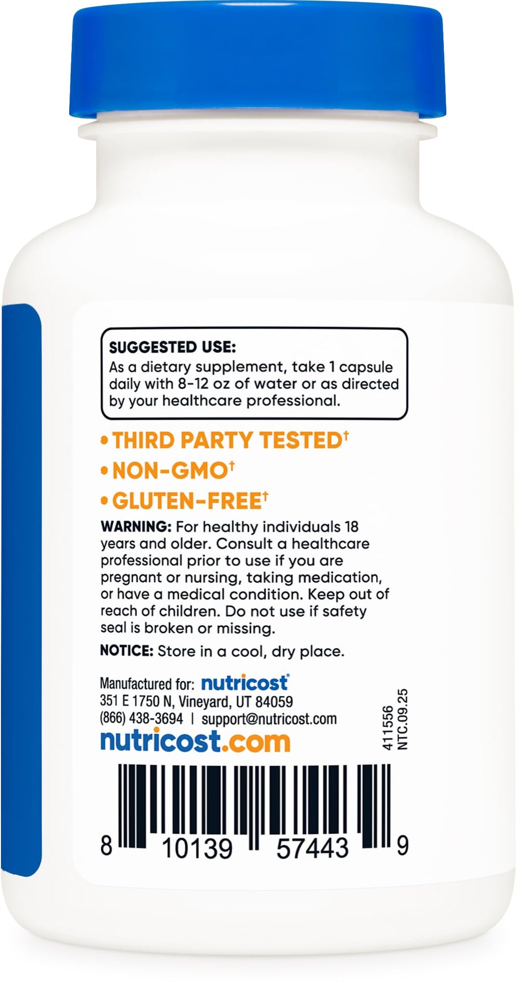 Lactase Enzyme Complex 120 Capsules Gluten-Free Q7030