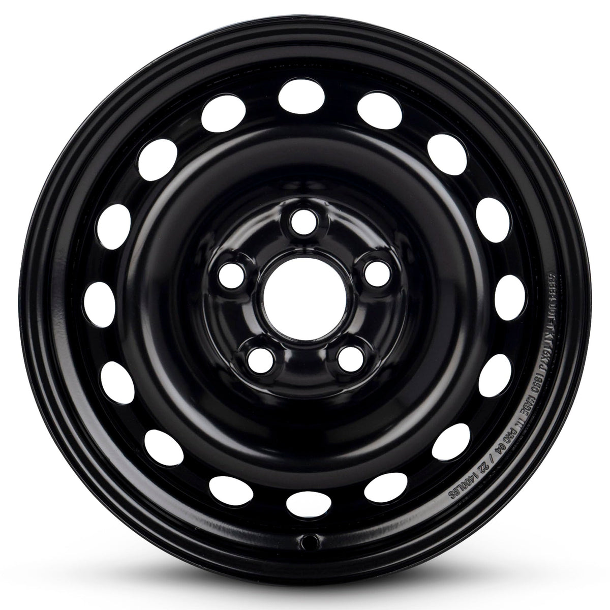 16 Inch Black Steel Rim Q87472