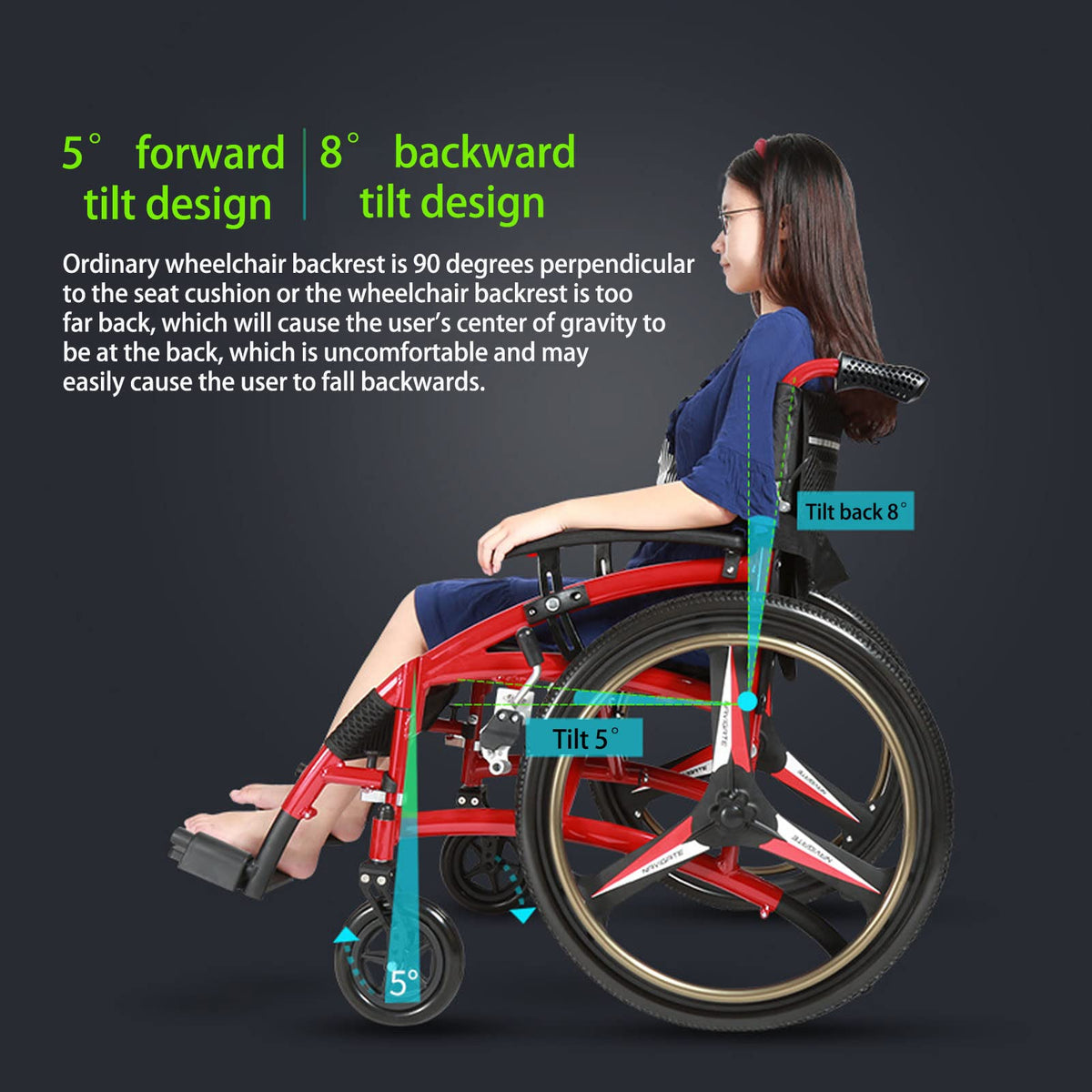 Folding Transport Wheelchair with Detachable Full Arms and Elevating Leg Rest D30154