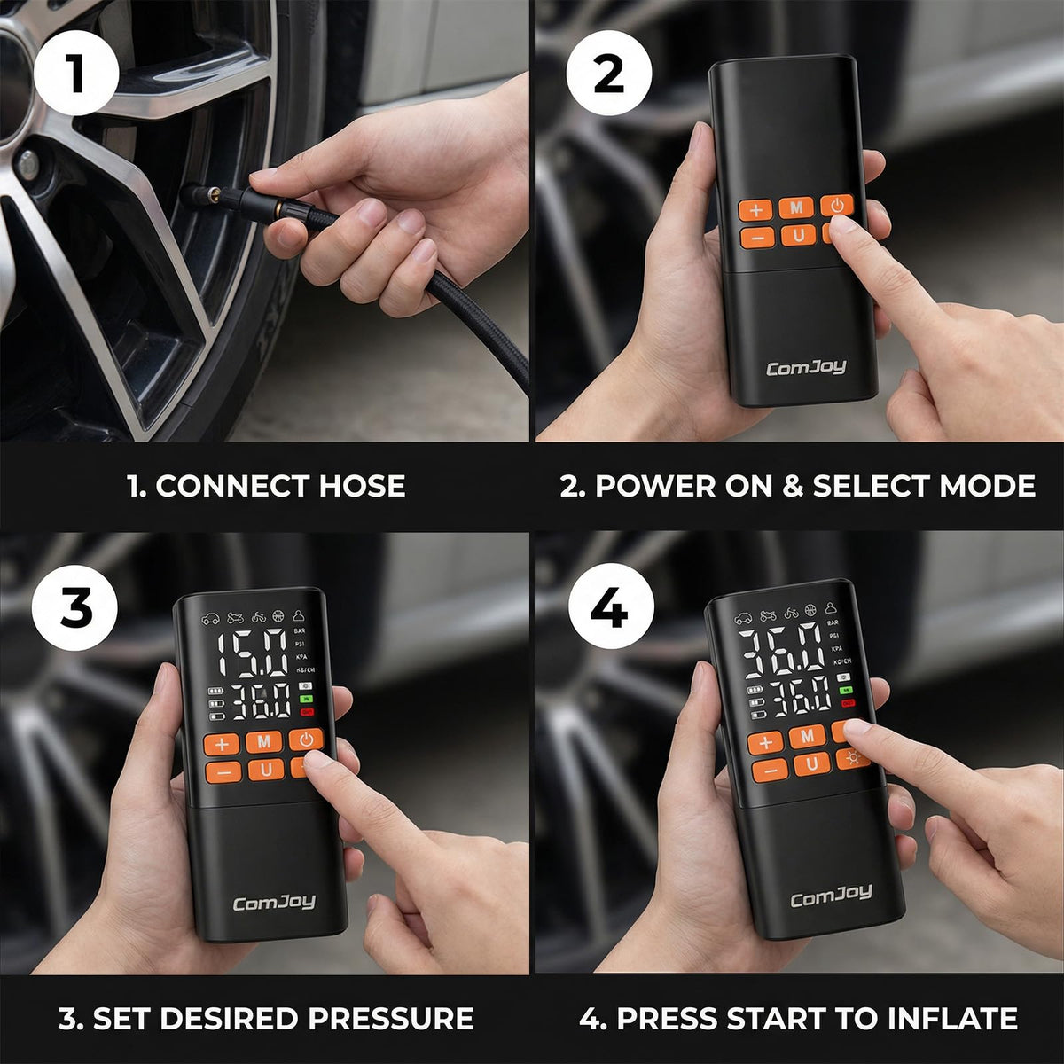 Cordless Portable Air Compressor C349912