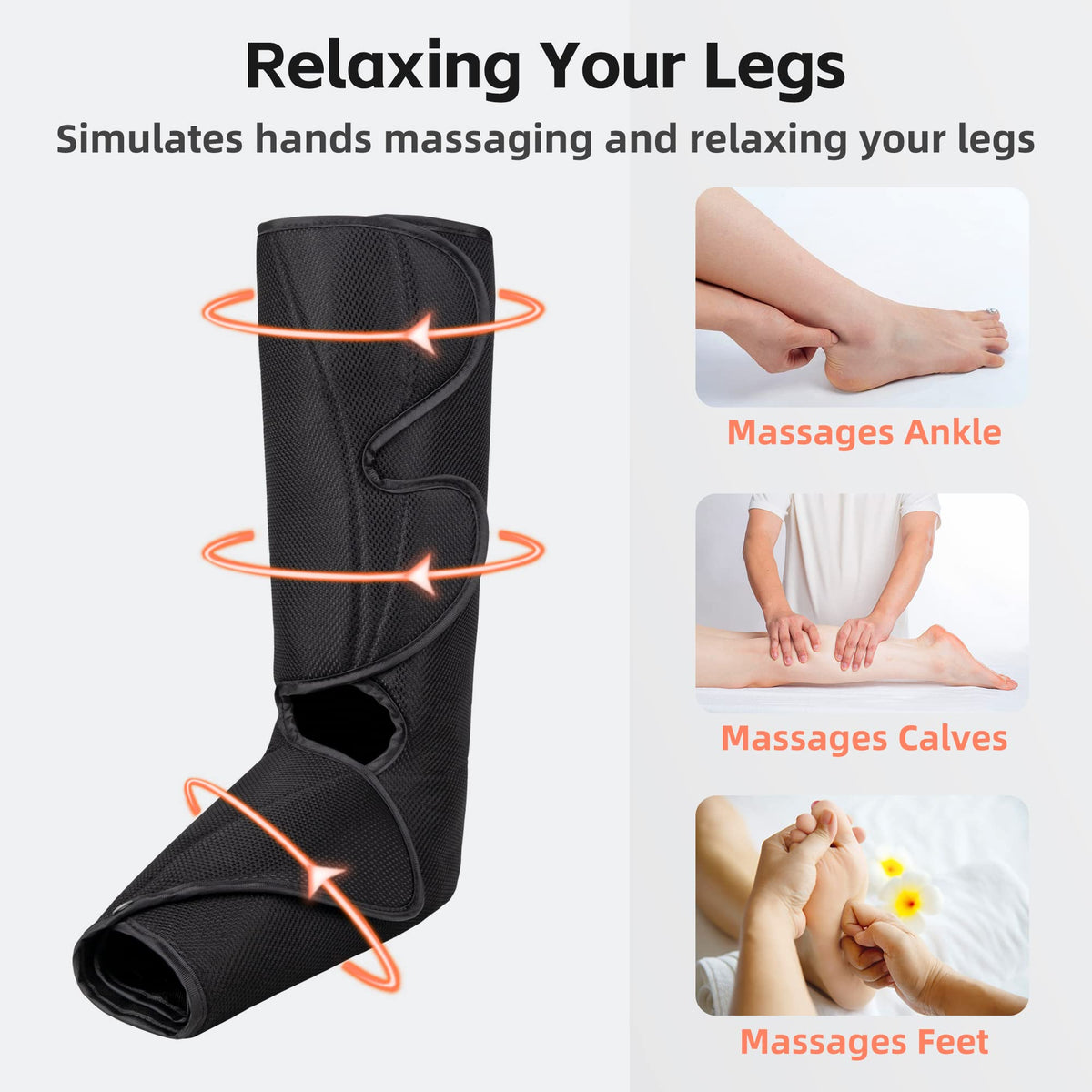 Air Compression Leg Massager with Heat E868061