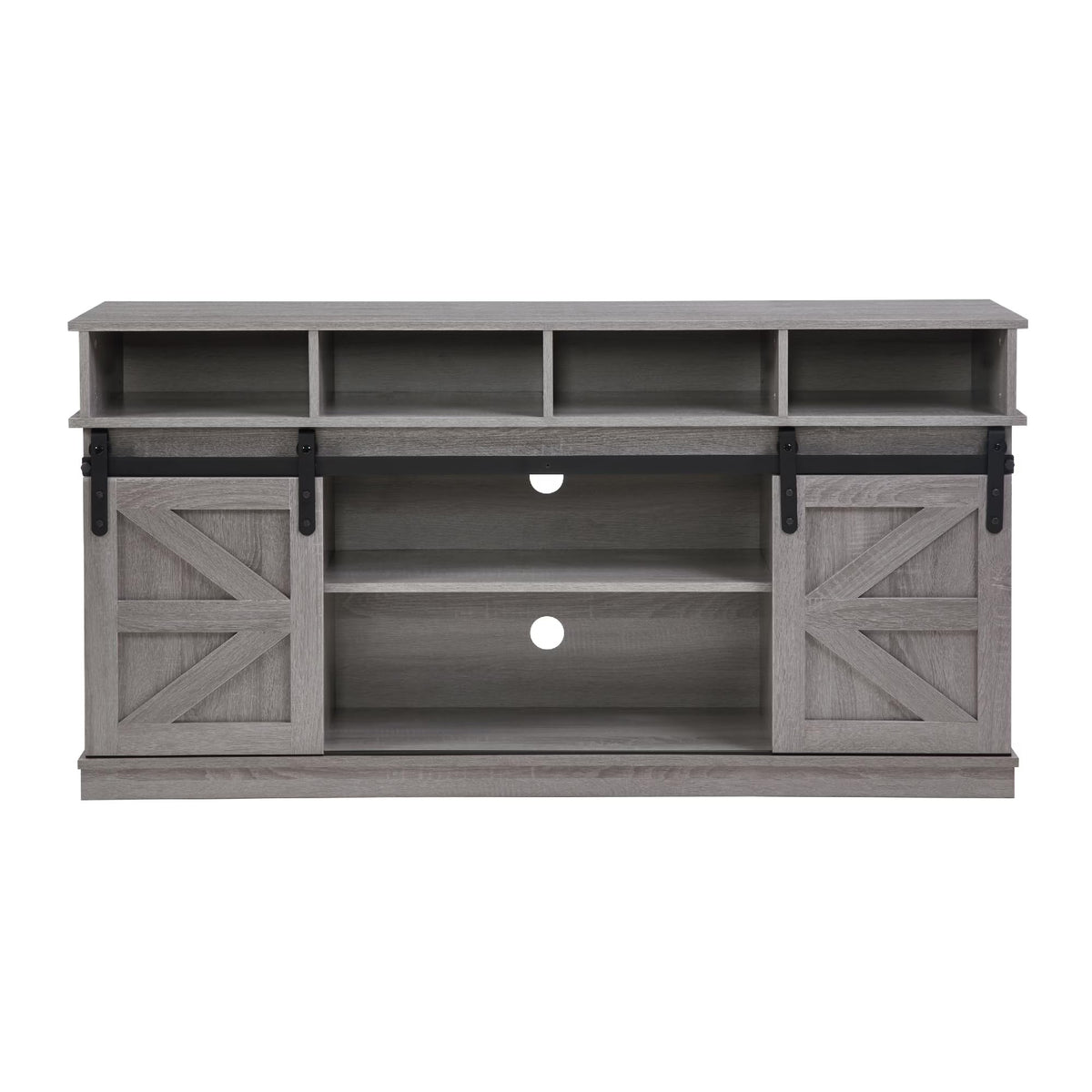 Grey Sliding Barn Door TV Stand Q975000
