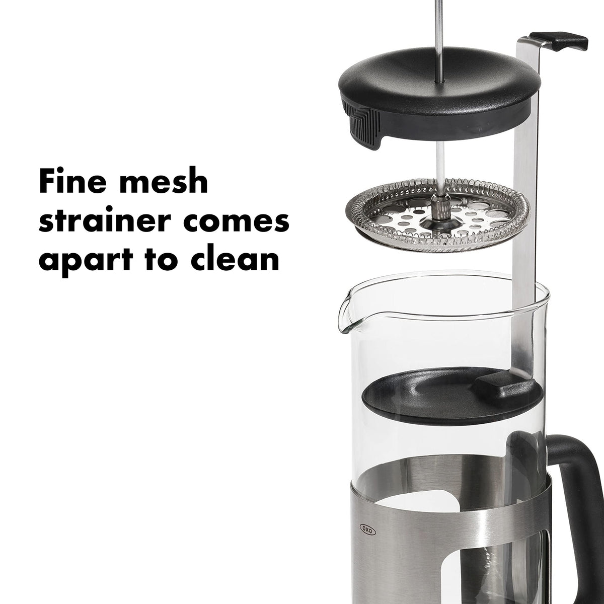 Stainless Steel French Press Coffee Maker 32oz J2263