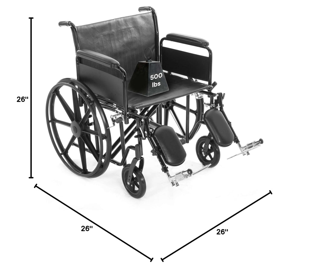 Heavy Duty Bariatric Wheelchair 700lb 28” Seat Width G875