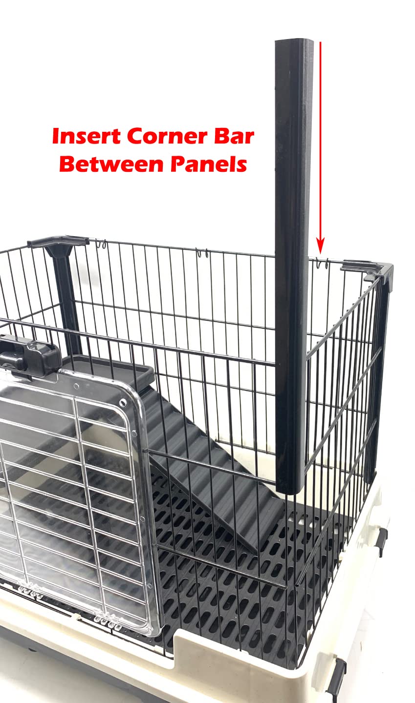 2-Level Rabbit Hutch Guinea Pigs Cage J50626