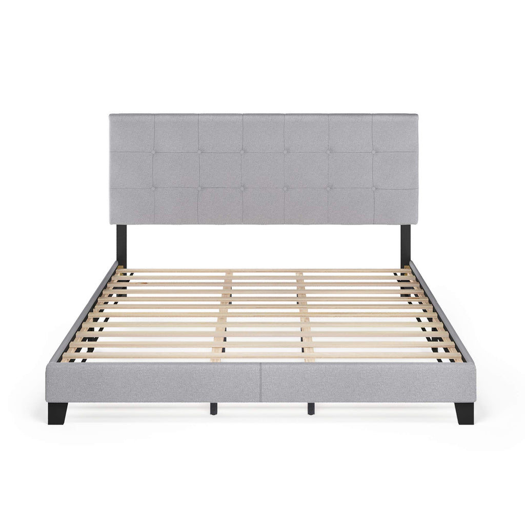 California King Upholstered Platform Bed Frame Y4859