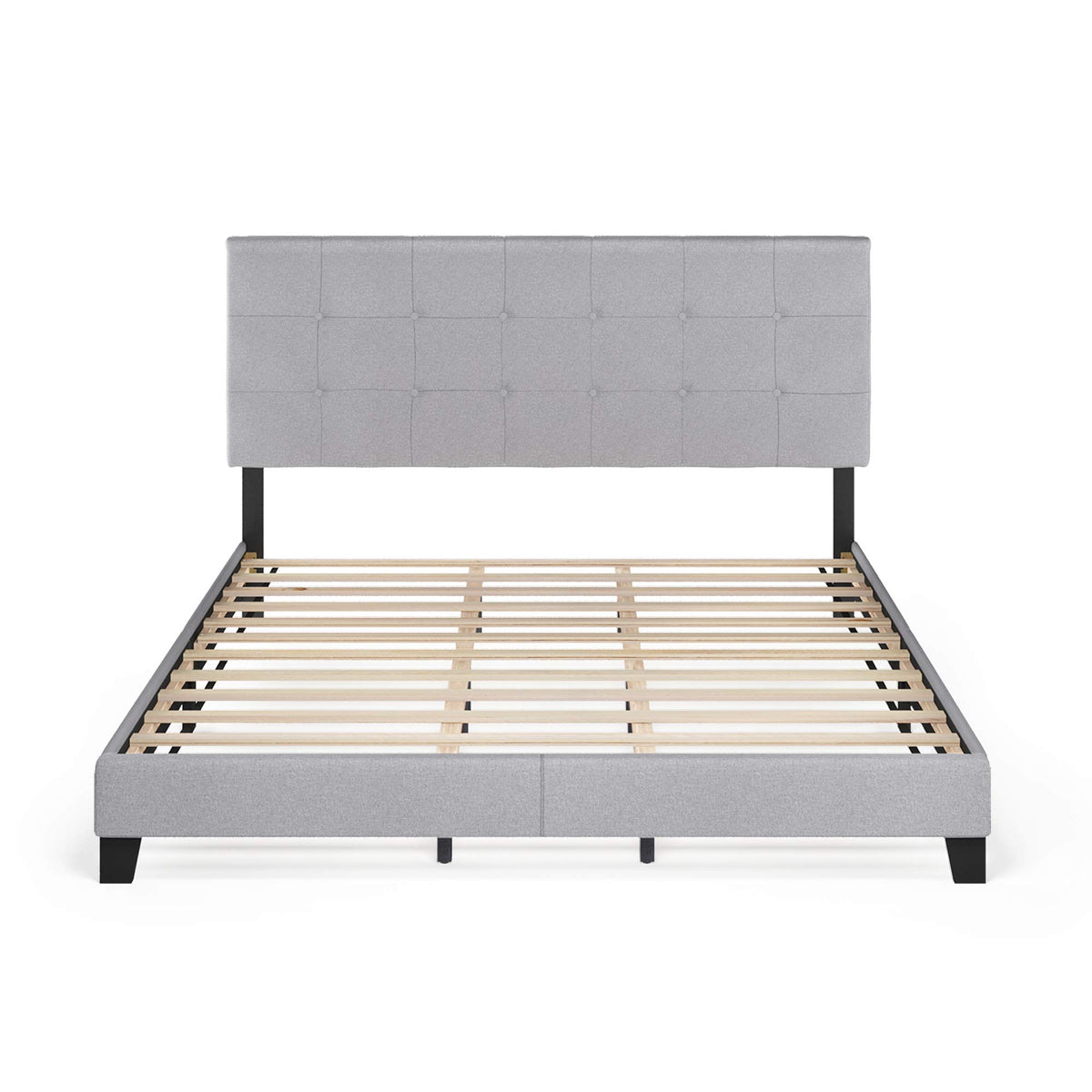 California King Upholstered Platform Bed Frame Y4859