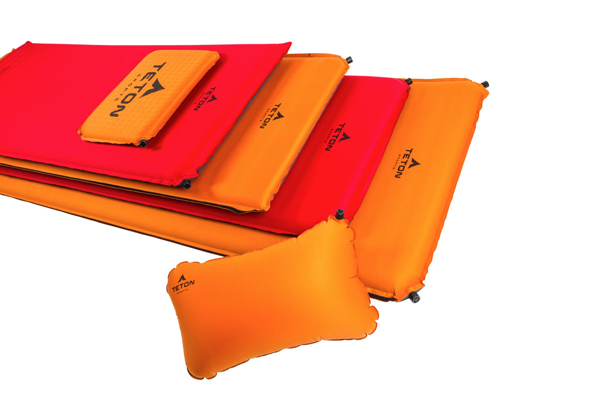 Orange Inflatable Camping Seat Cushion Z8726