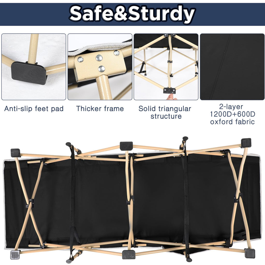 2 Pack Camping Cot with Carry Bag J18148