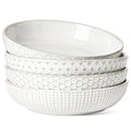 36 oz Ceramic Pasta Bowl Set of 4, Arctic White N796