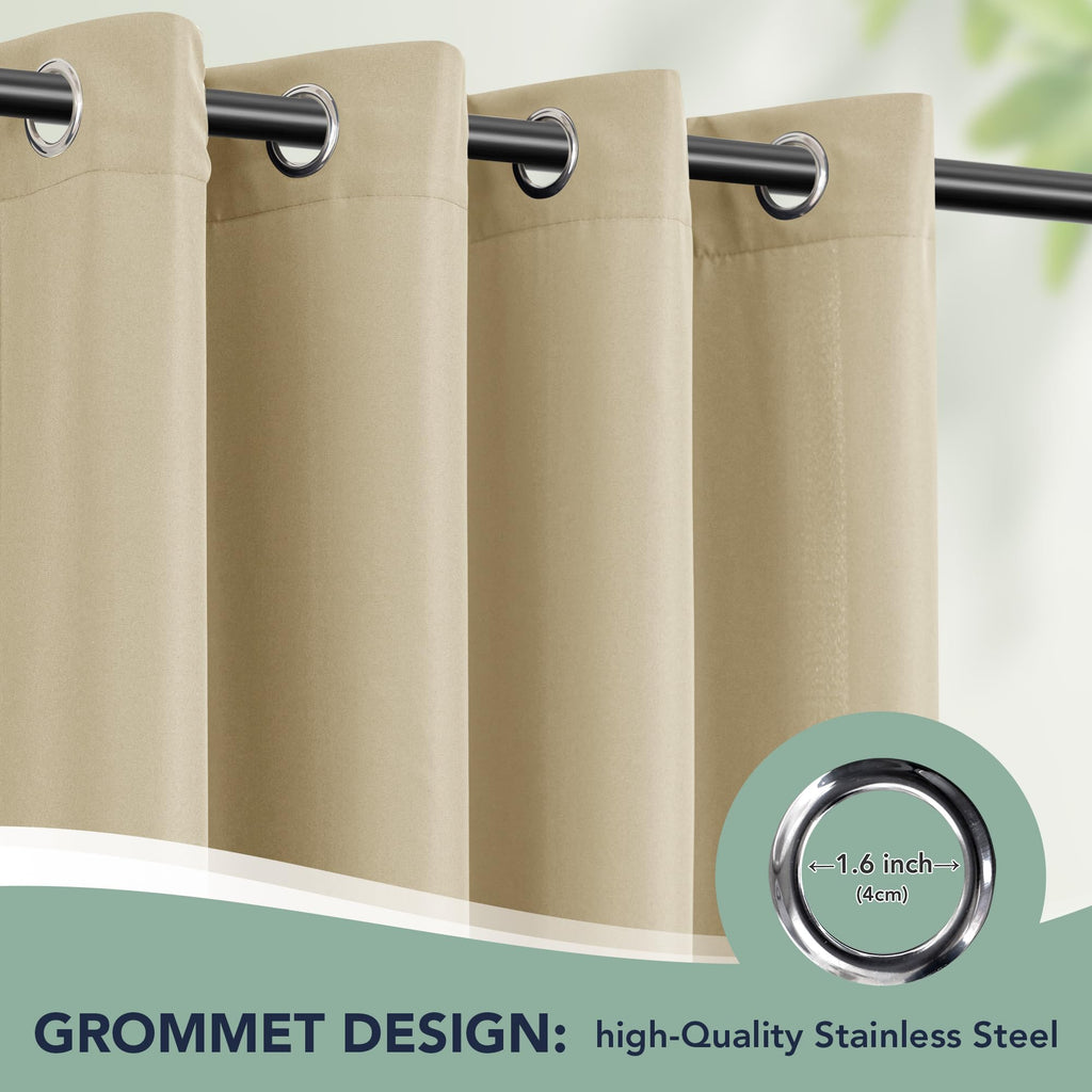 Waterproof Outdoor Curtains 6 Panels F28056