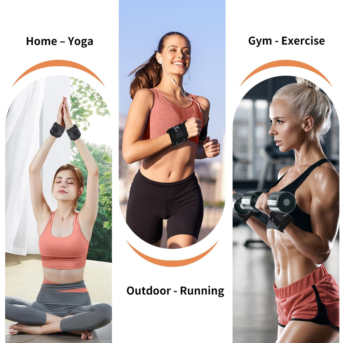 4 lbs Ankle Weights and Wrist Weights Set A6719