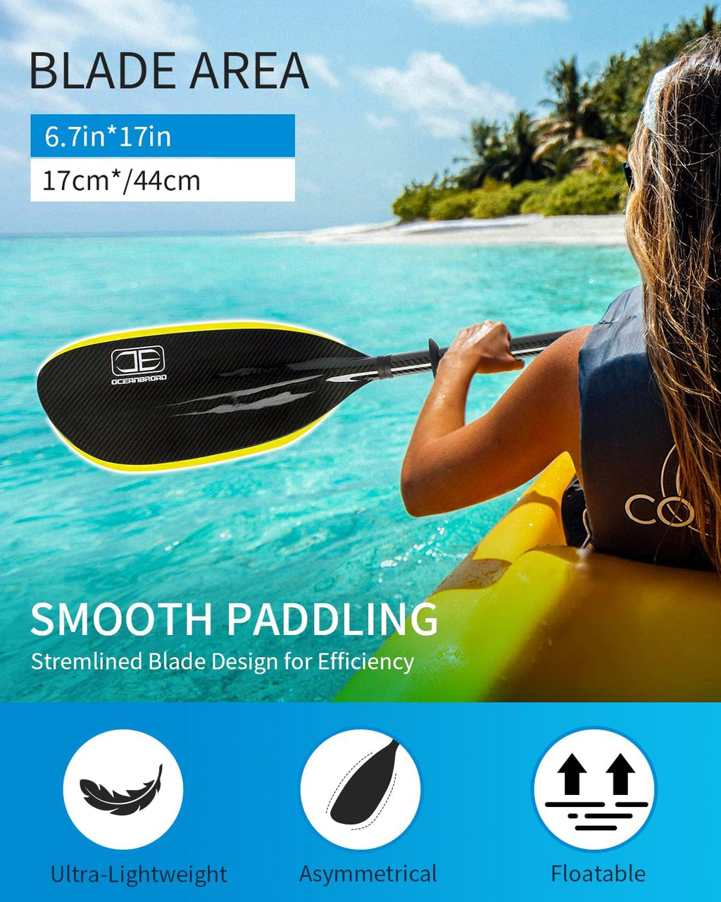 Full Carbon Fiber Adjustable Kayak Paddle Z93789