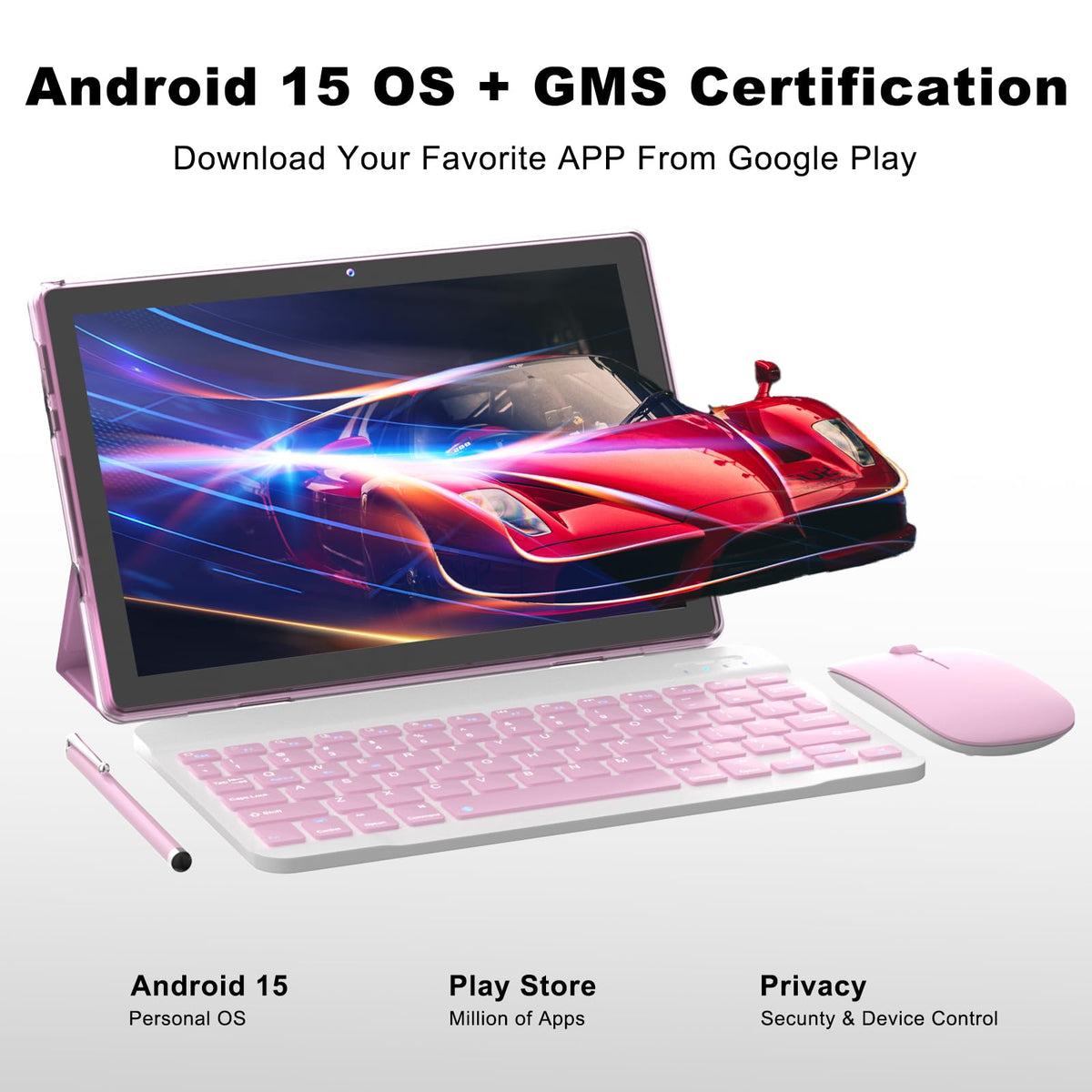10 Inch Android Tablet with Keyboard 12GB RAM 64GB ROM Z5310