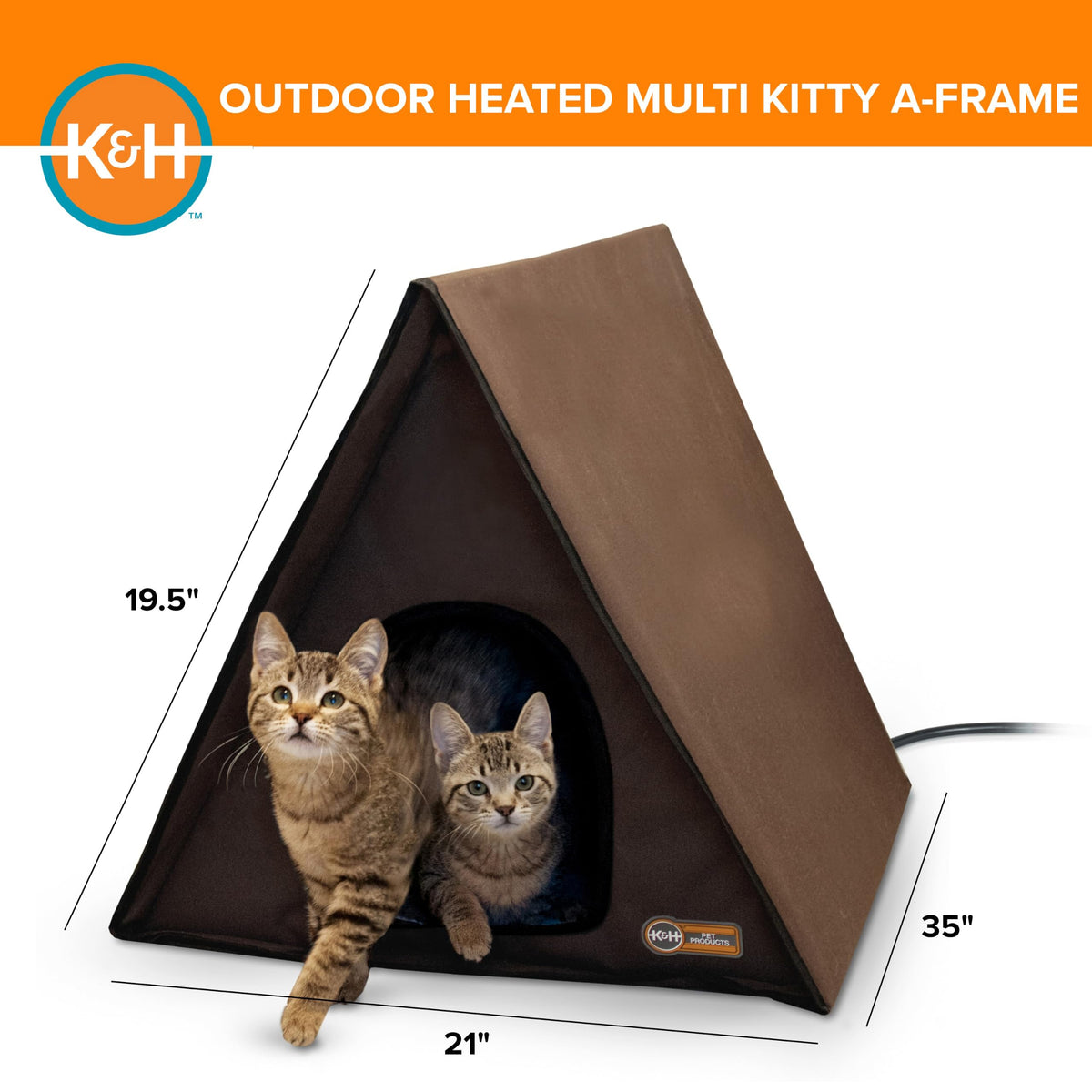 Heated Outdoor Cat House A38884