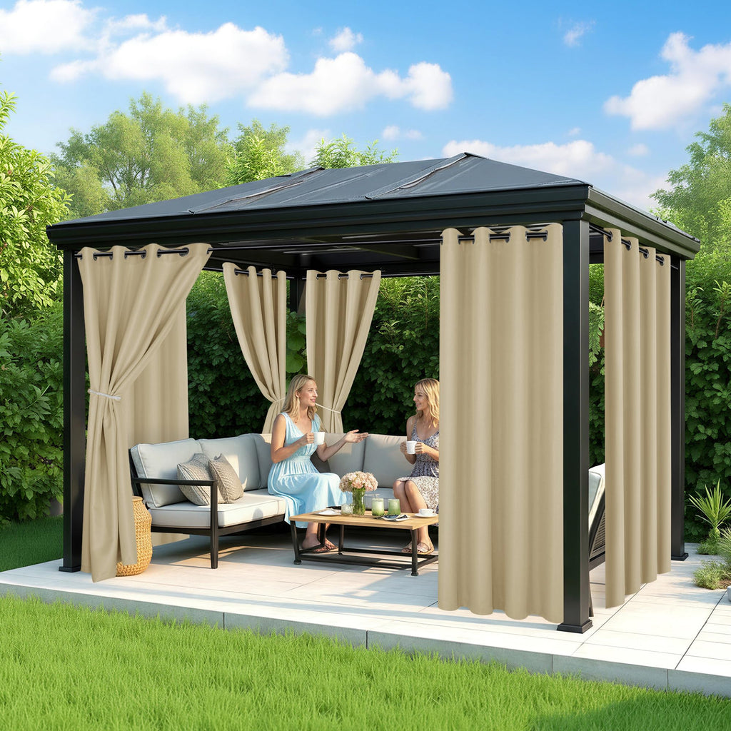 Waterproof Outdoor Curtains 6 Panels F28056