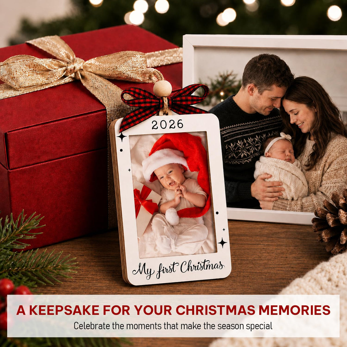 Baby's First Christmas Ornament 2026 Picture Frame C400199