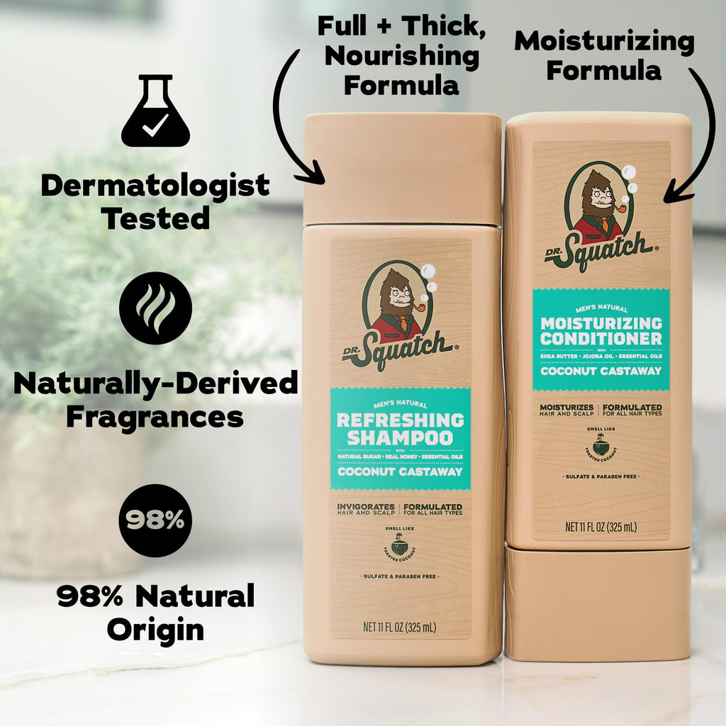 Natural Shampoo and Conditioner Set 11 fl oz 2-Pack T874
