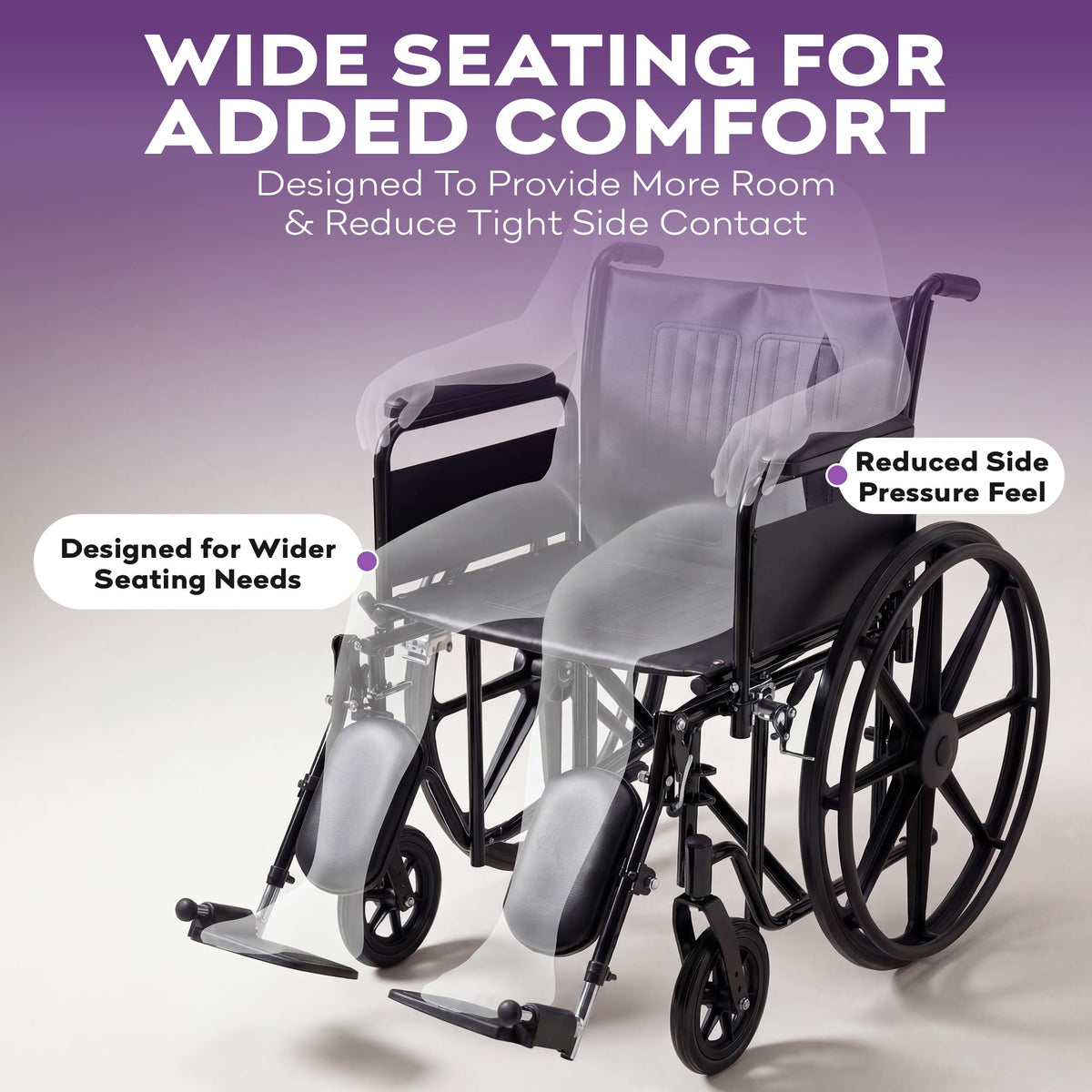Heavy Duty Bariatric Wheelchair 700lb 28” Seat Width G875