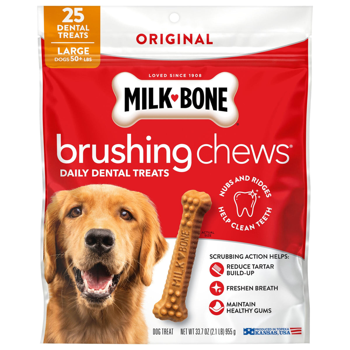 Large Daily Dental Dog Chews 33.7 oz Bag Q745367