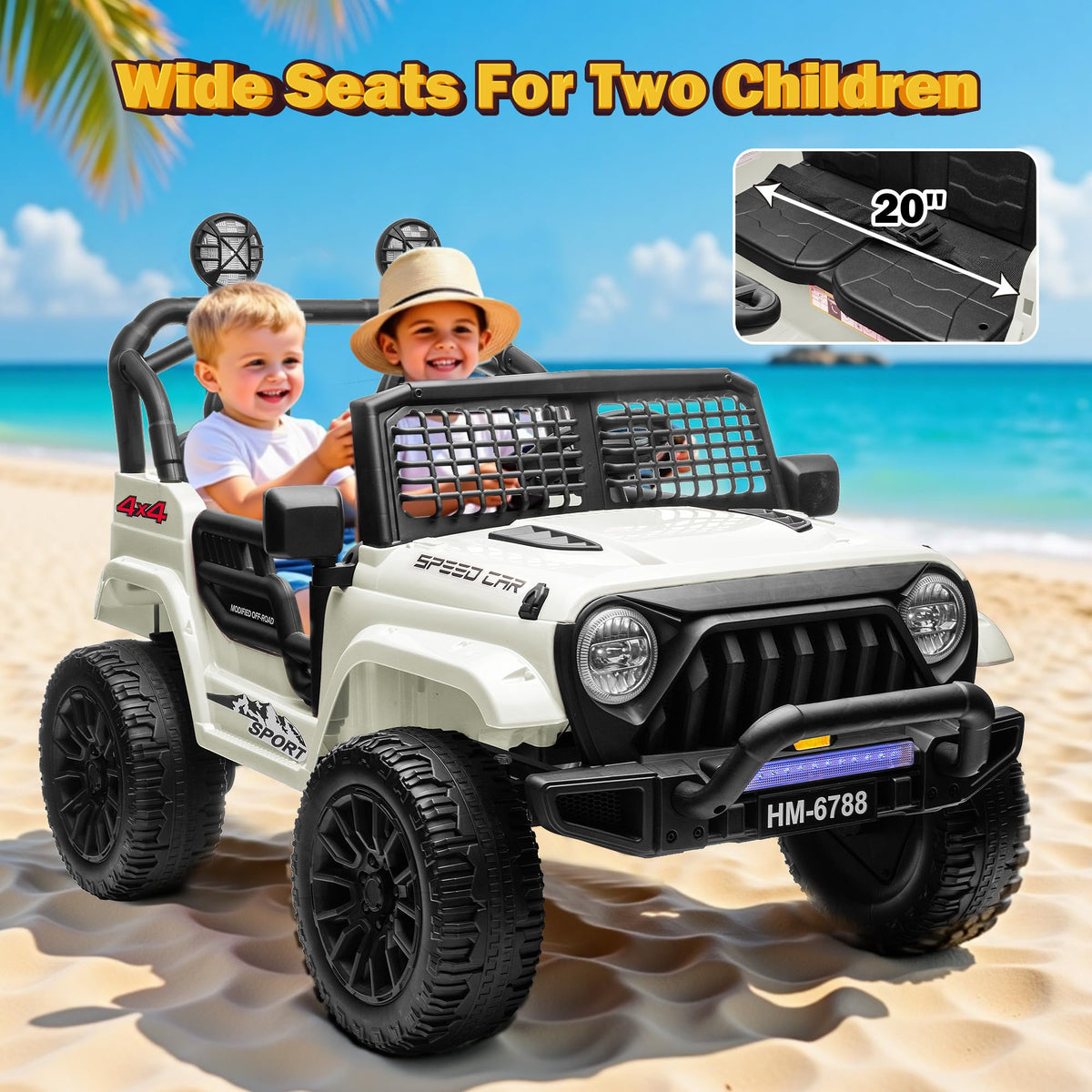24V 2 Seater Ride on Car Y4322