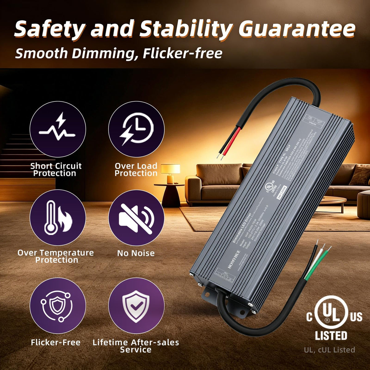 200W Triac Dimmable LED Driver Power Supply Z594