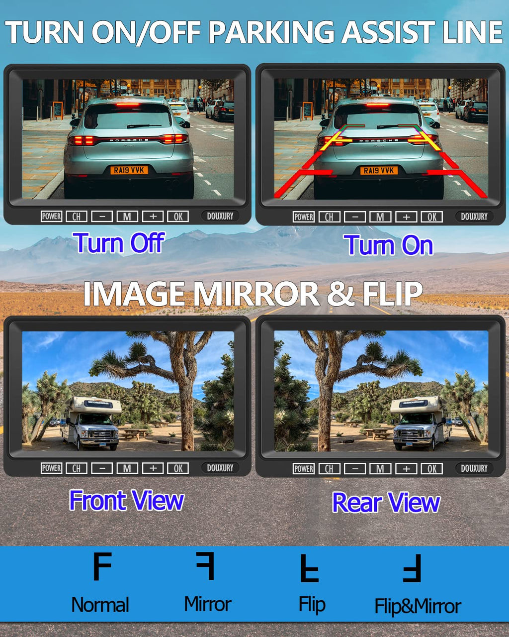 IP69 Waterproof HD 1080P Wireless Backup Camera System with 7" Monitor K775