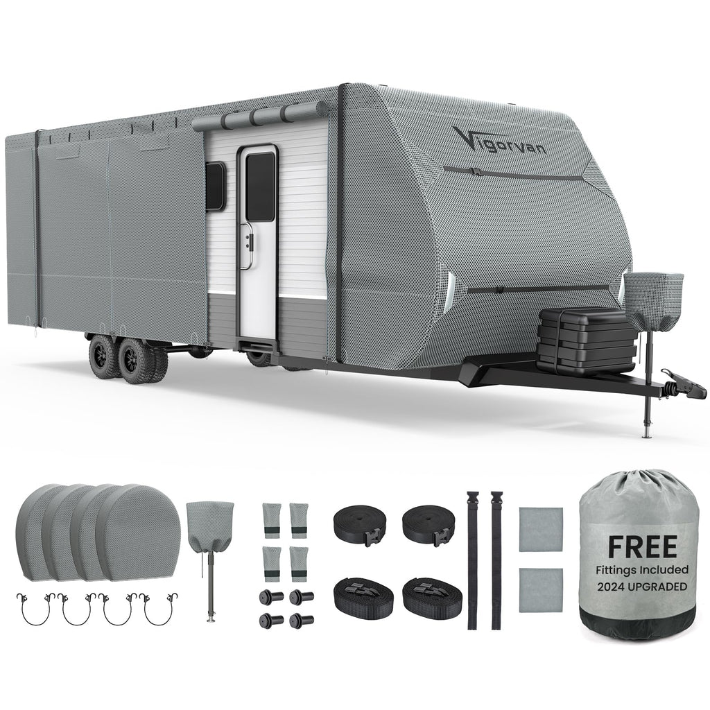 30-33FT Water-Resistant Travel Trailer RV Cover Y7132