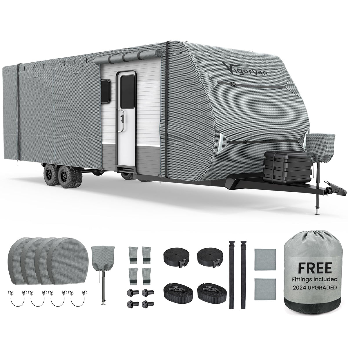 30-33FT Water-Resistant Travel Trailer RV Cover Y7132