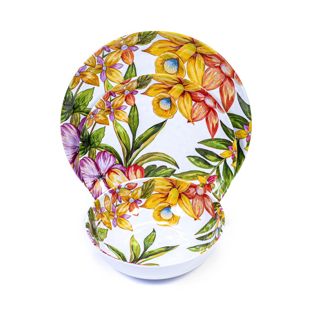 12 Piece Melamine Dinnerware Set S316