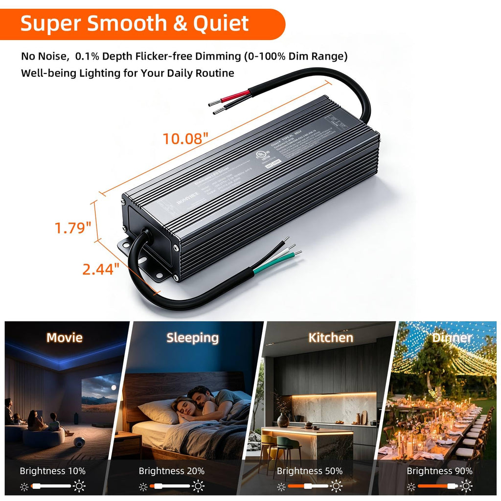 200W Triac Dimmable LED Driver Power Supply Z594